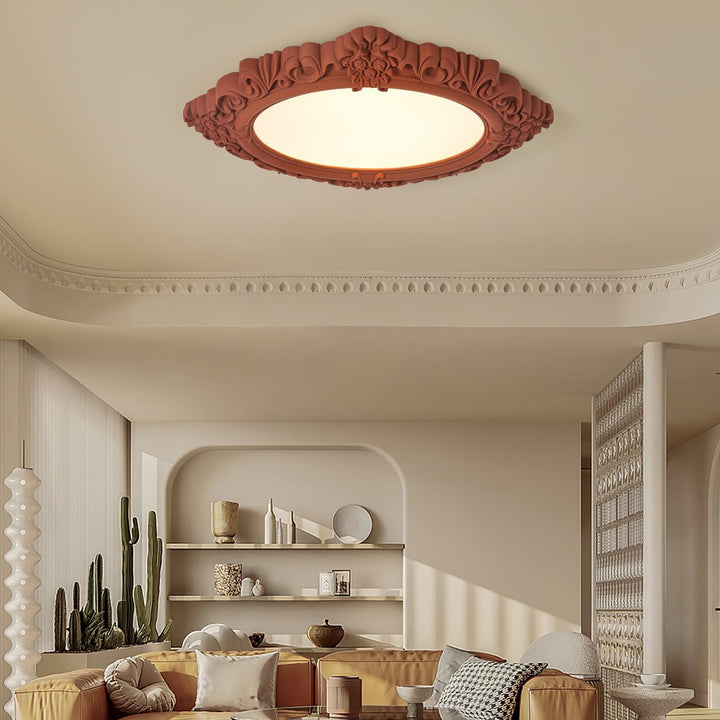 Sculpted Resin Ceiling Lamp - Vakkerlight