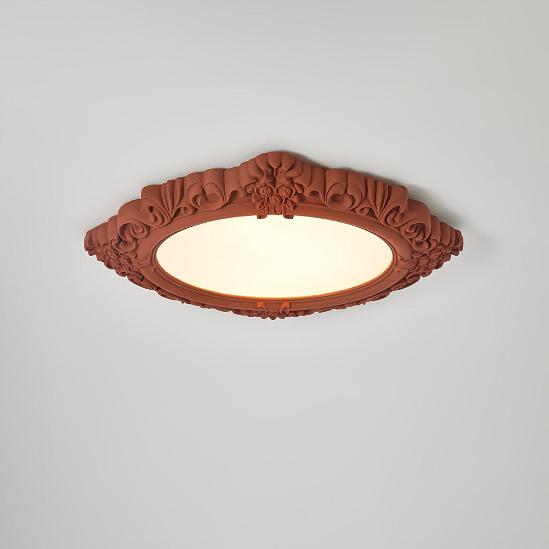 Sculpted Resin Ceiling Lamp - Vakkerlight