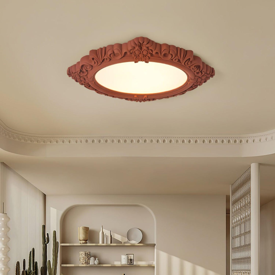 Sculpted Resin Ceiling Lamp - Vakkerlight