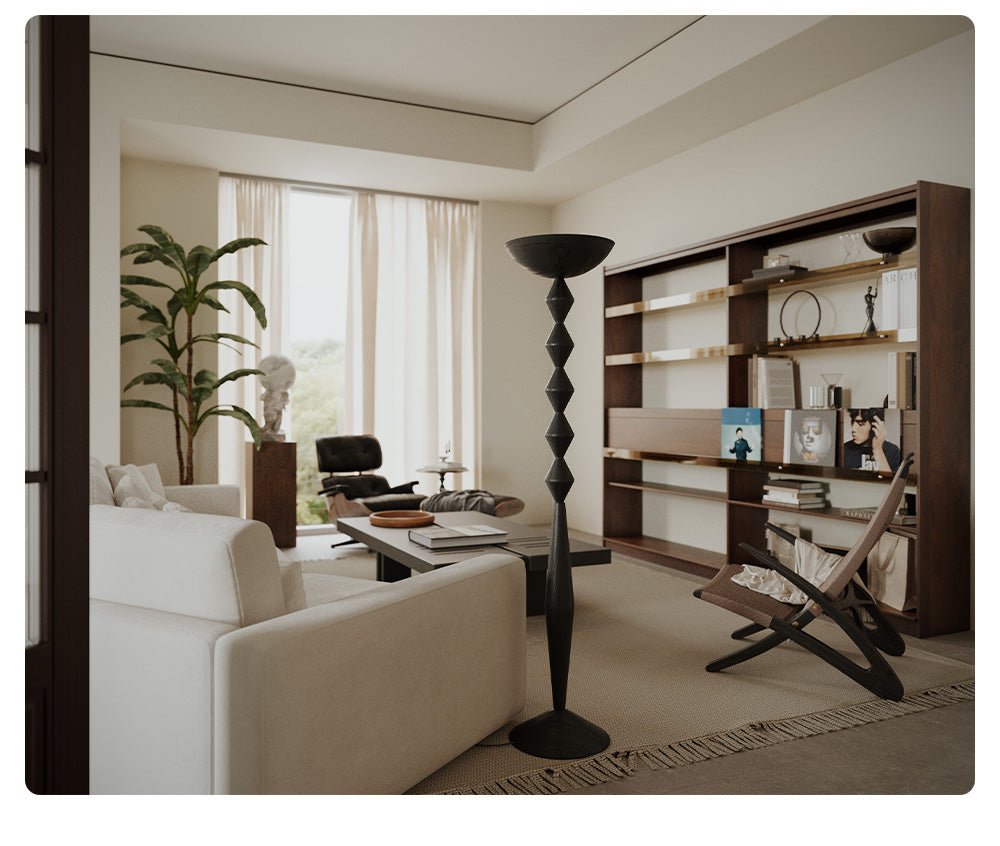 Sculptural Geometric Stack Floor Lamp - Vakkerlight