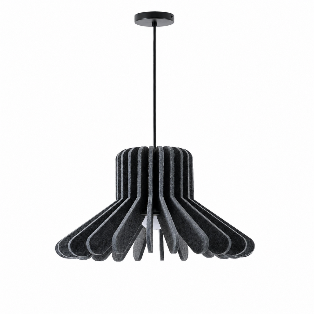 Sculptural Layered Felt Pendant Lamp