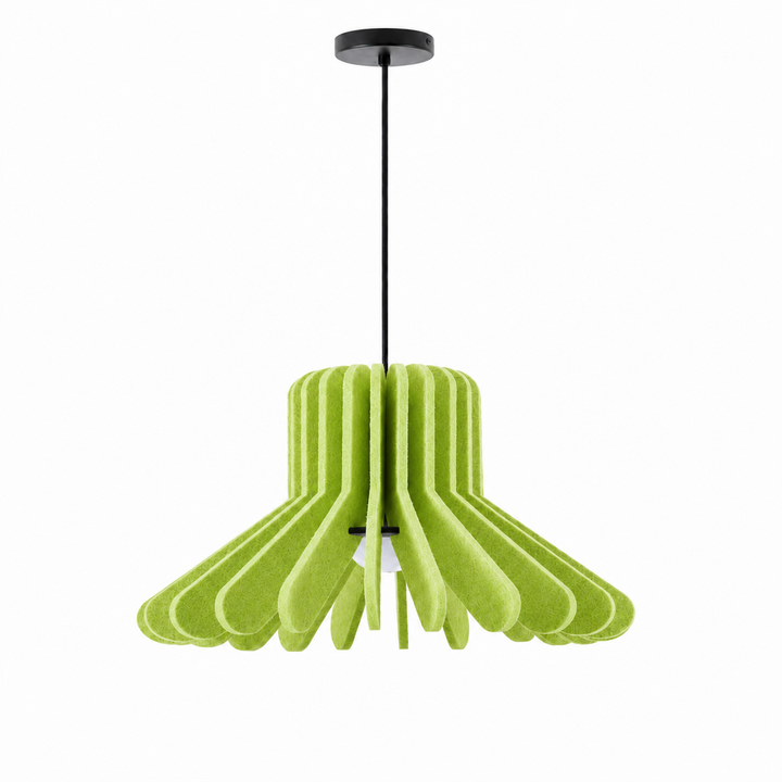 Sculptural Layered Felt Pendant Lamp