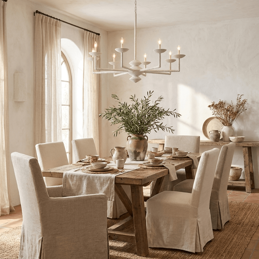 Sculptural Plaster Candelabra Chandelier - Vakkerlight