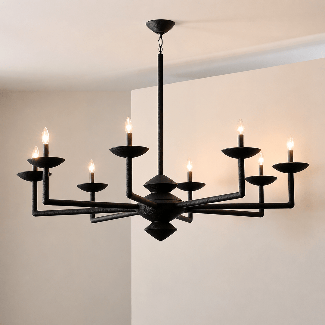 Sculptural Plaster Candelabra Chandelier - Vakkerlight
