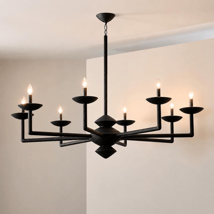 Sculptural Plaster Candelabra Chandelier - Vakkerlight