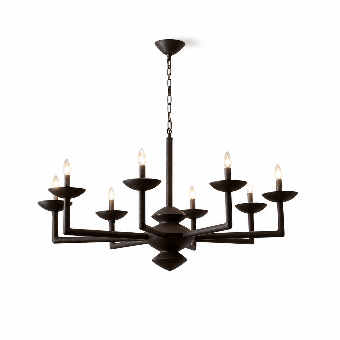 Sculptural Plaster Candelabra Chandelier - Vakkerlight