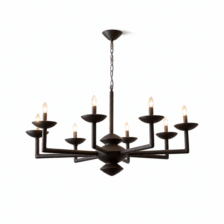 Sculptural Plaster Candelabra Chandelier - Vakkerlight