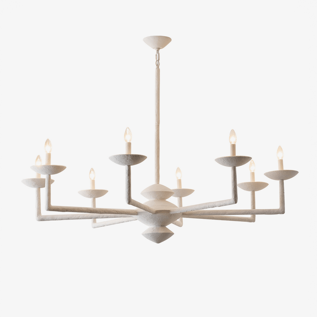 Sculptural Plaster Candelabra Chandelier - Vakkerlight