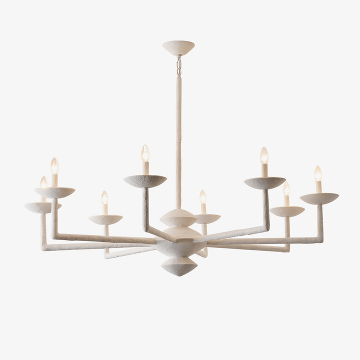 Sculptural Plaster Candelabra Chandelier - Vakkerlight