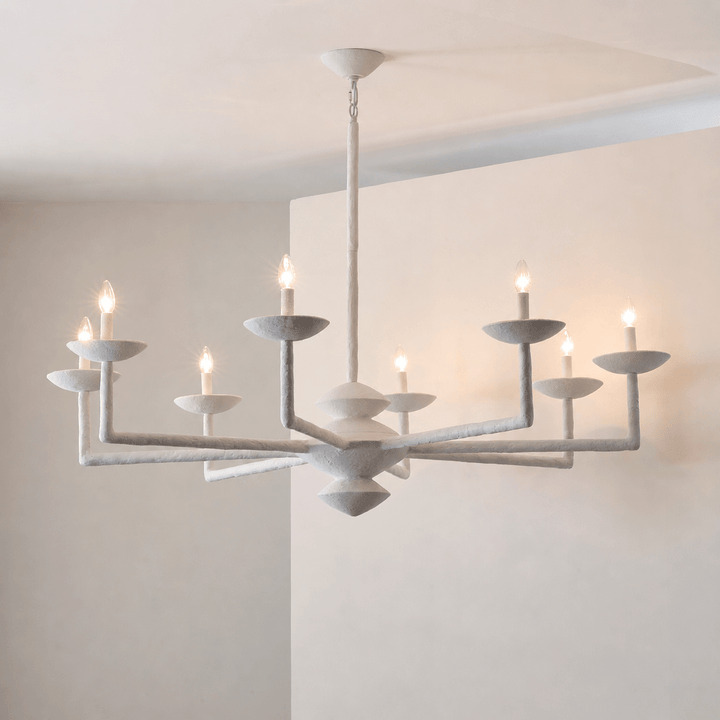 Sculptural Plaster Candelabra Chandelier - Vakkerlight