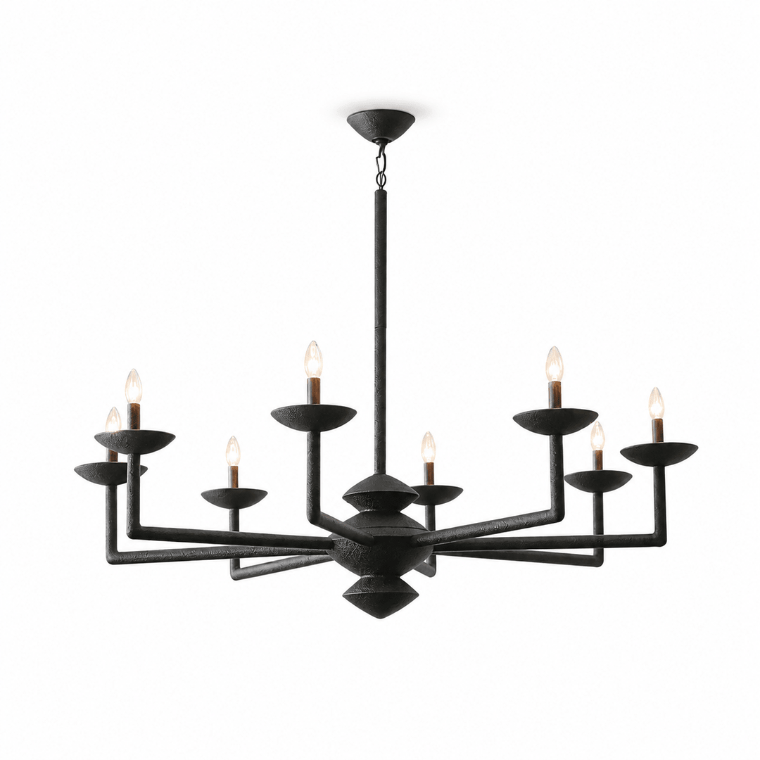 Sculptural Plaster Candelabra Chandelier - Vakkerlight