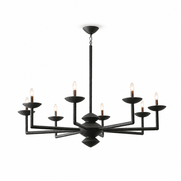 Sculptural Plaster Candelabra Chandelier - Vakkerlight