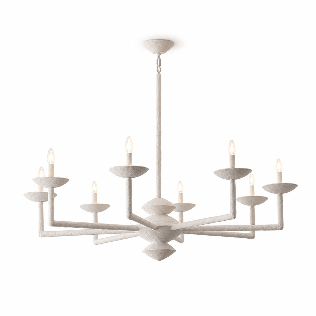 Sculptural Plaster Candelabra Chandelier - Vakkerlight