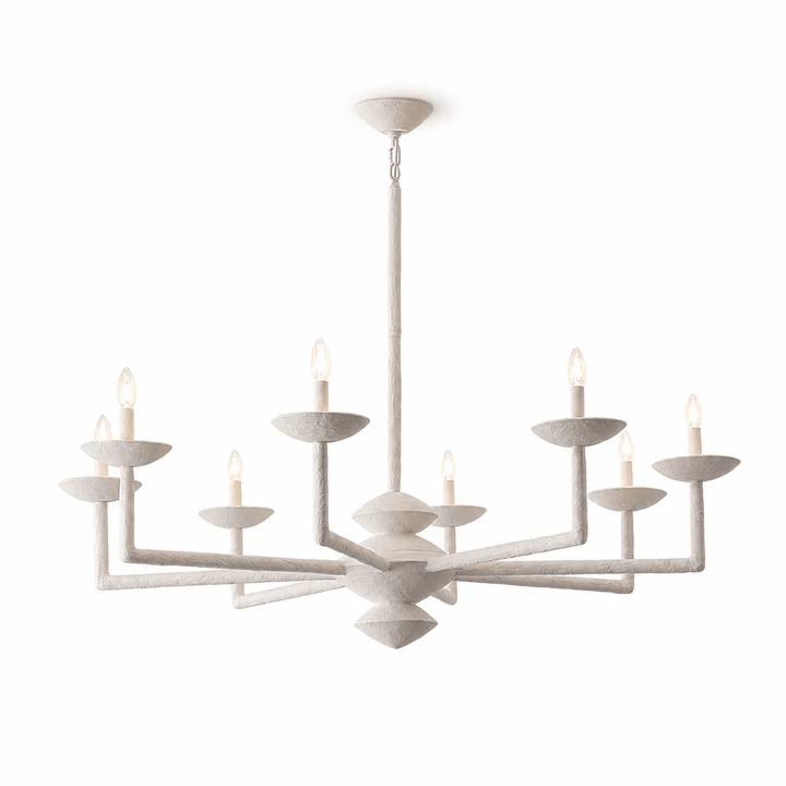 Sculptural Plaster Candelabra Chandelier - Vakkerlight