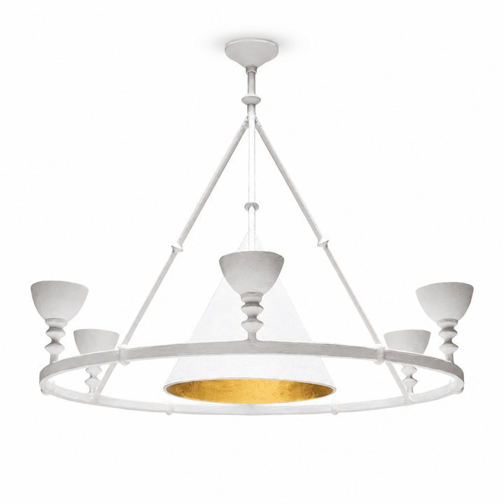 Sculptural Plaster Chalice Chandelier - Vakkerlight