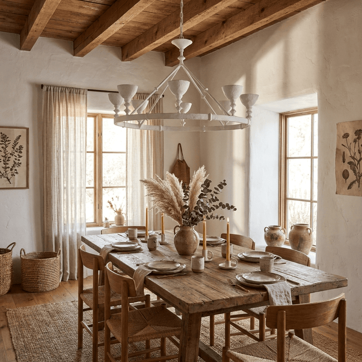 Sculptural Plaster Chalice Chandelier - Vakkerlight