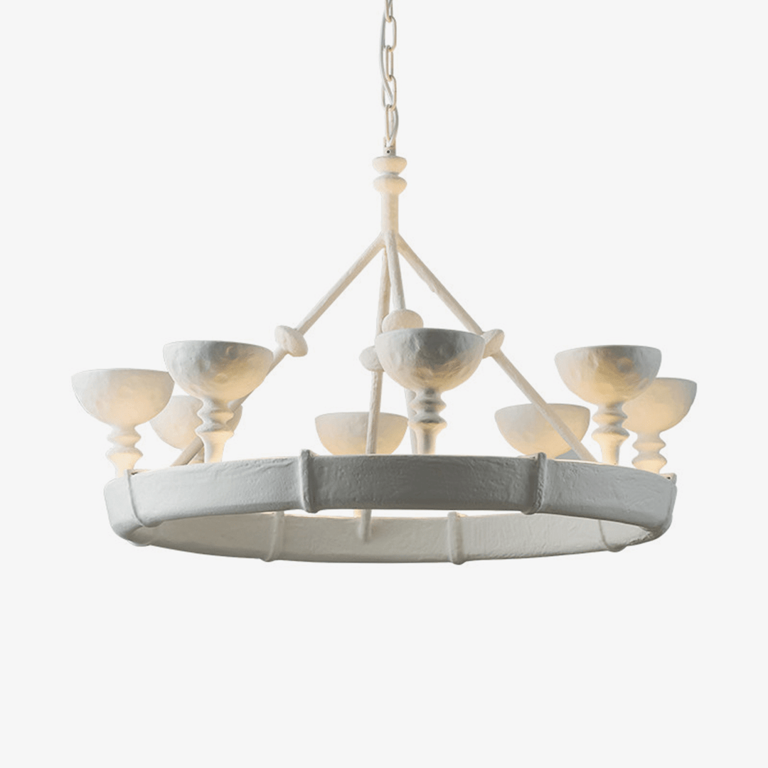 Sculptural Plaster Chalice Chandelier - Vakkerlight