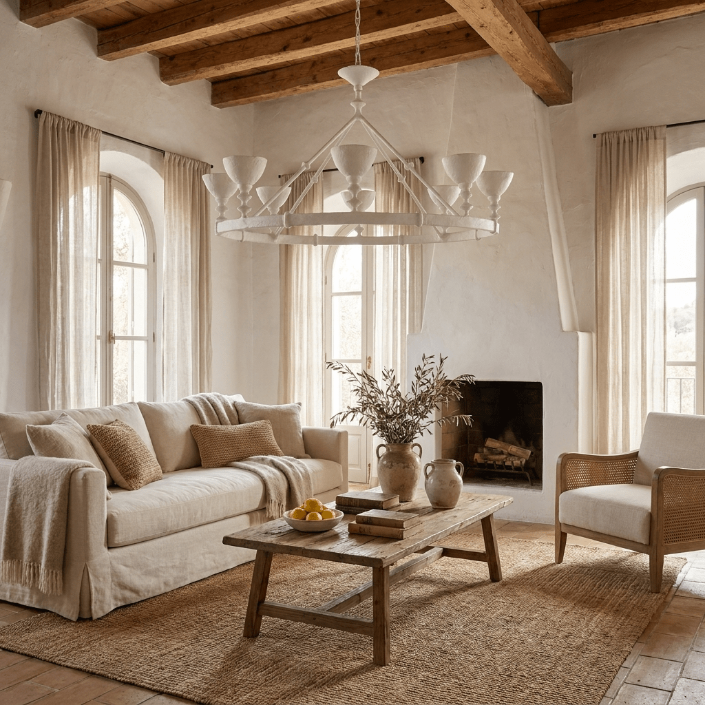 Sculptural Plaster Chalice Chandelier - Vakkerlight