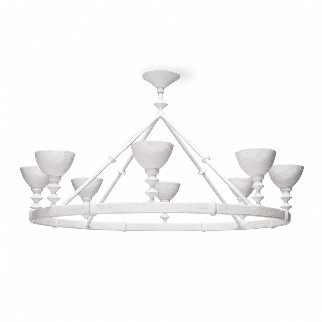 Sculptural Plaster Chalice Chandelier - Vakkerlight