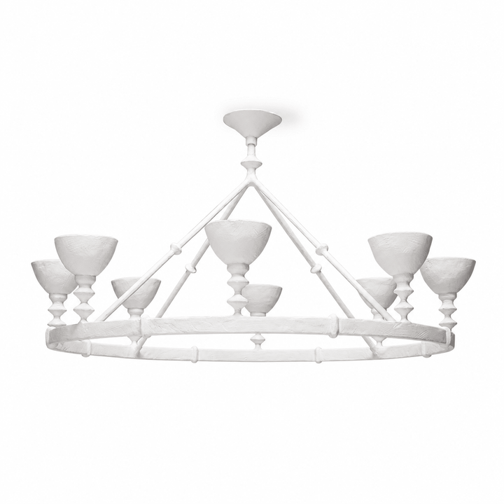 Sculptural Plaster Chalice Chandelier - Vakkerlight