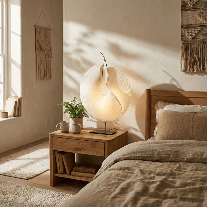 Sculptural Pleated Paper Lamp - Vakkerlight