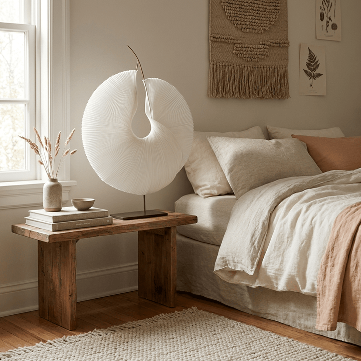 Sculptural Pleated Paper Lamp - Vakkerlight