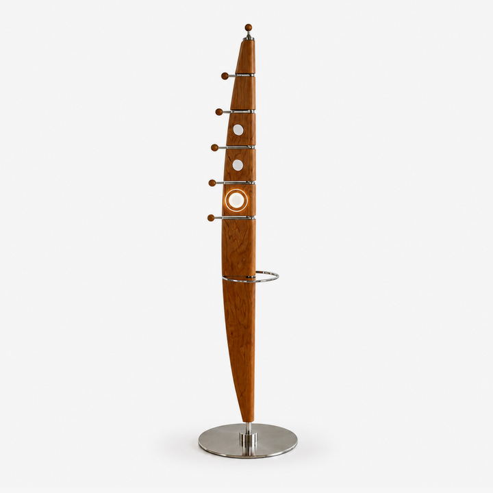 Sculptural Wood Coat Tree
