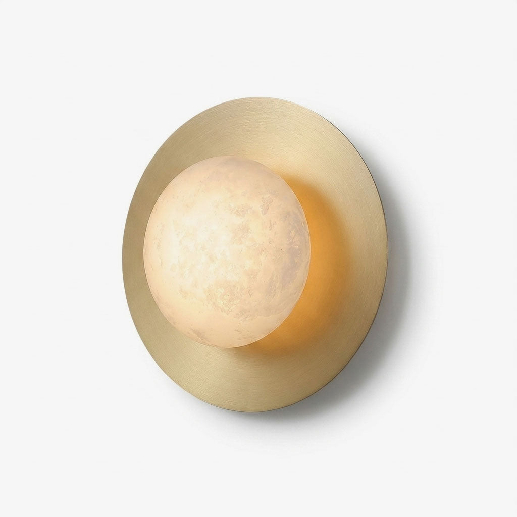 Selene Alabaster Moon Wall Sconce