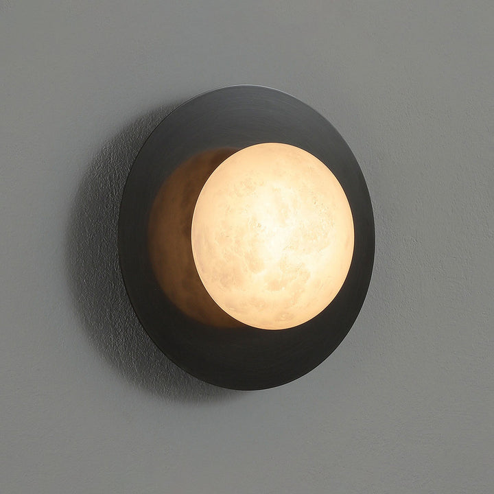 Selene Alabaster Moon Wall Sconce