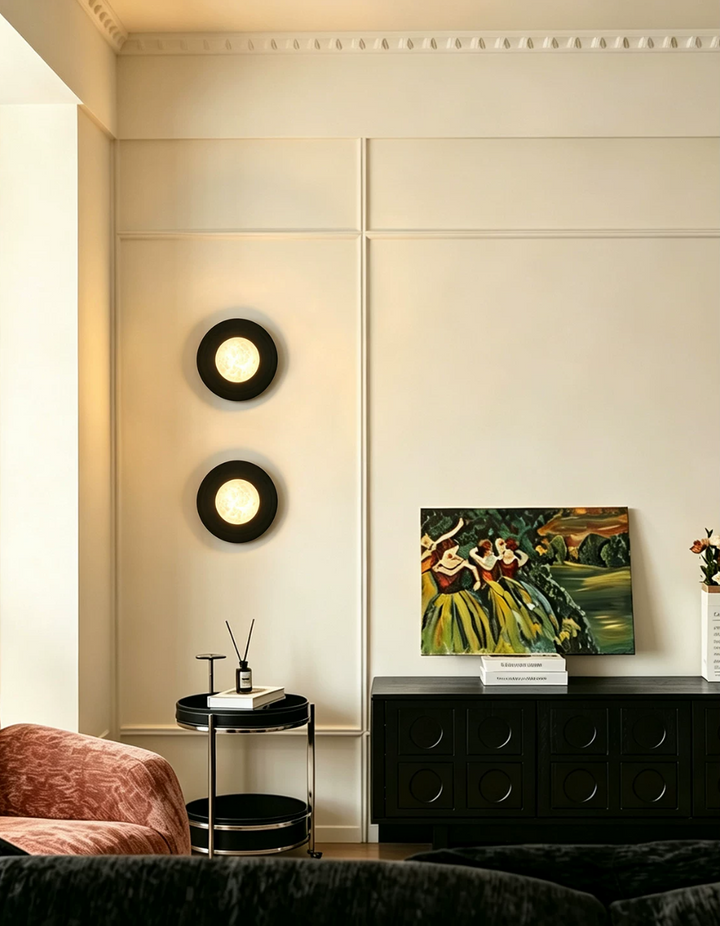 Selene Alabaster Moon Wall Sconce
