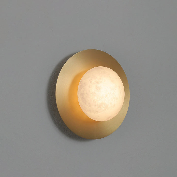 Selene Alabaster Moon Wall Sconce