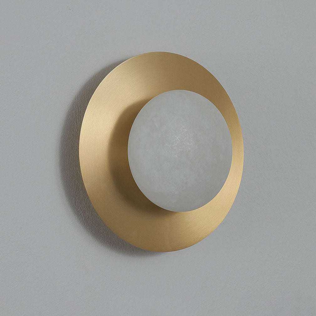 Selene Alabaster Moon Wall Sconce