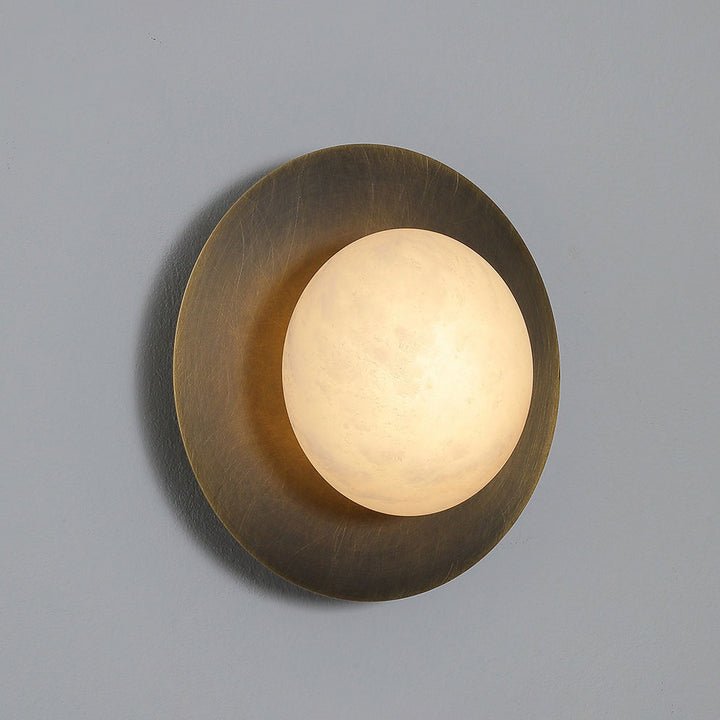 Selene Alabaster Moon Wall Sconce