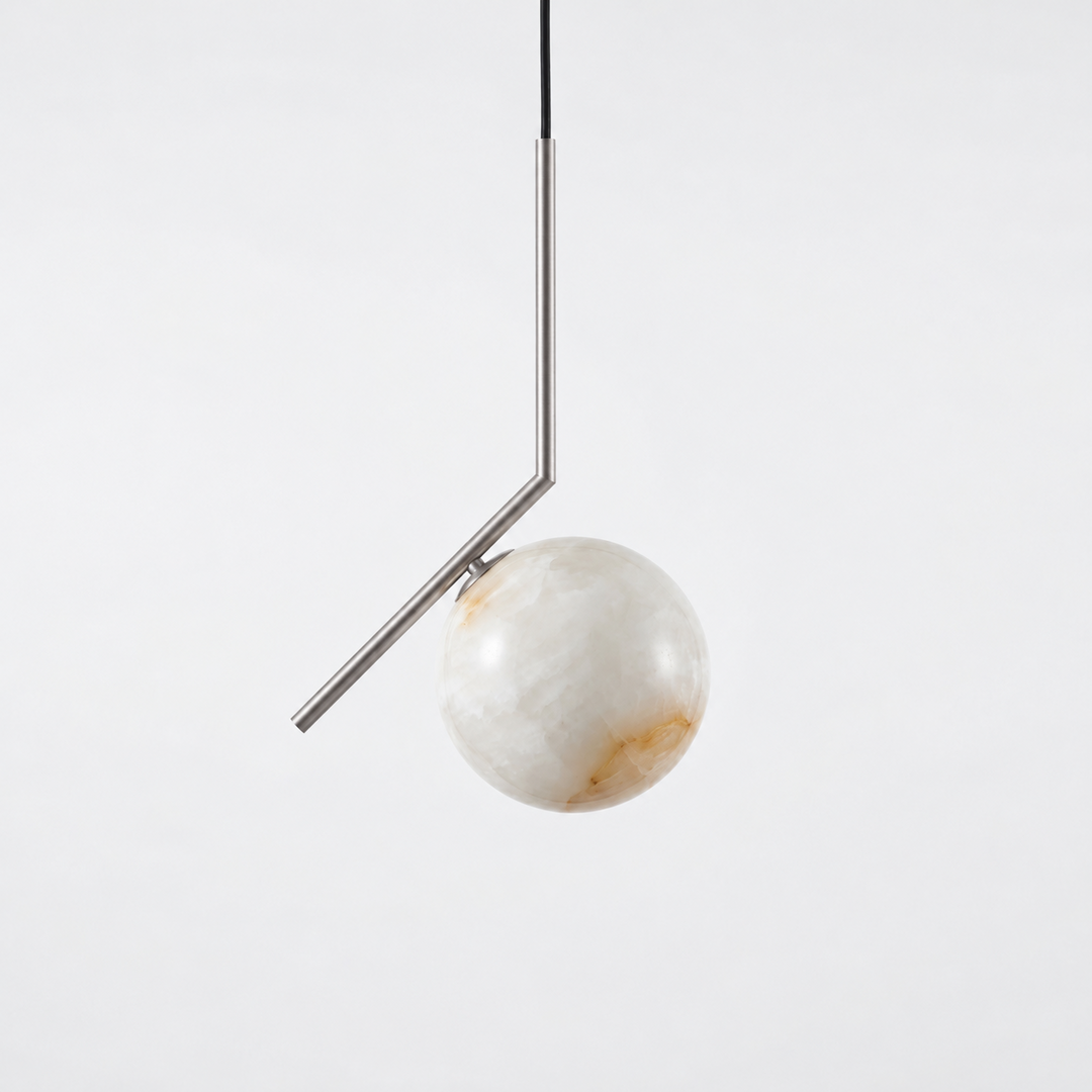 Selene Pendelleuchte aus Alabaster
