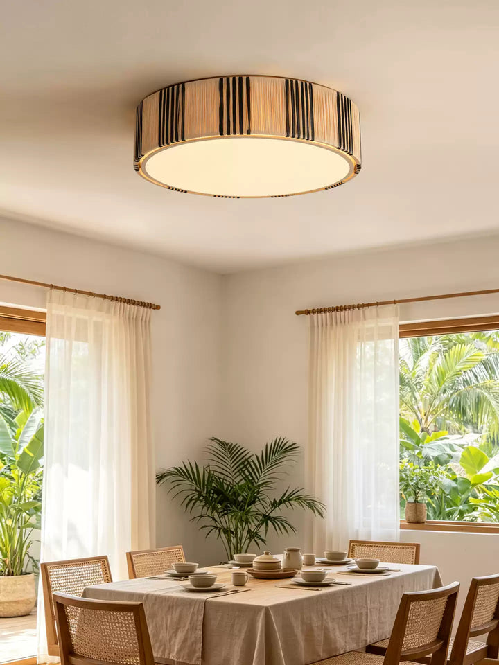 Selora Raffia Flush Mount Ceiling Light