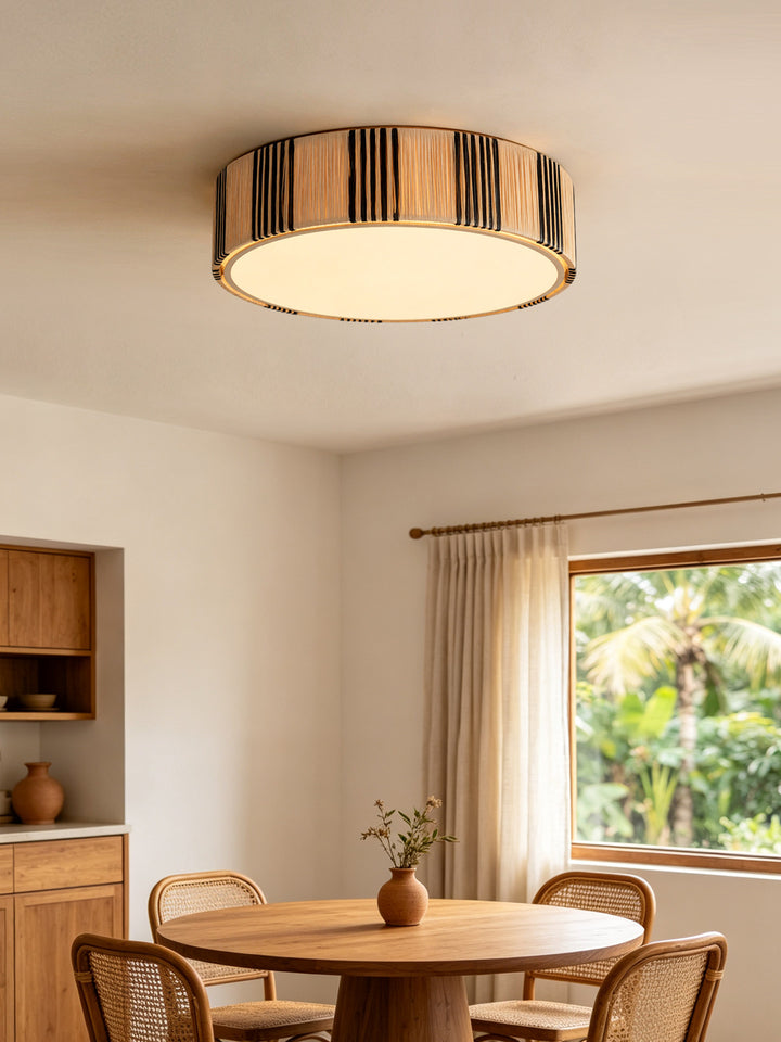 Selora Raffia Flush Mount Ceiling Light