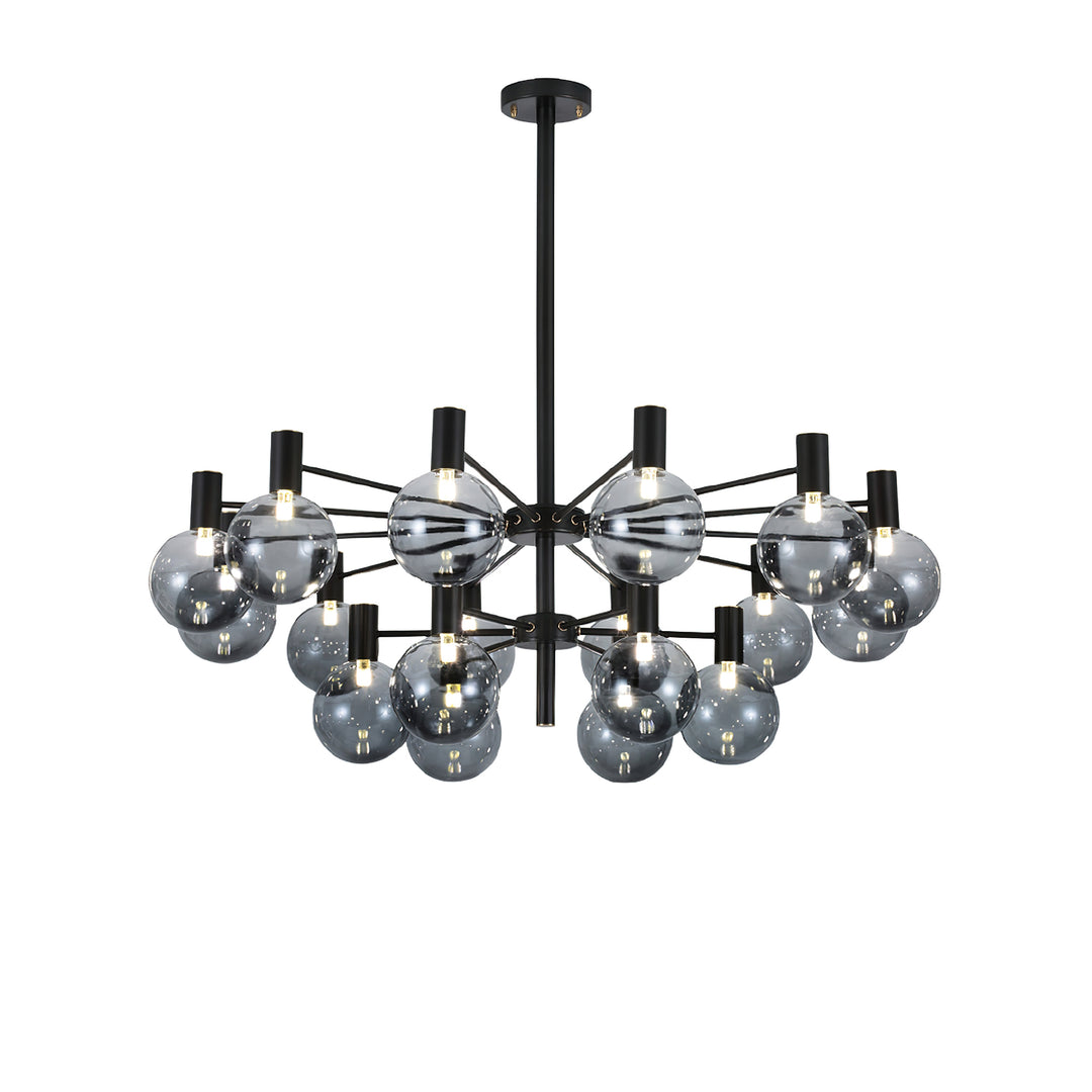 Selva Black Chandelier - Vakkerlight