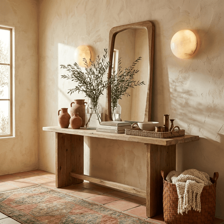 Semicircular Alabaster Wall Lamp - Vakkerlight