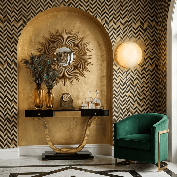 Semicircular Alabaster Wall Lamp - Vakkerlight