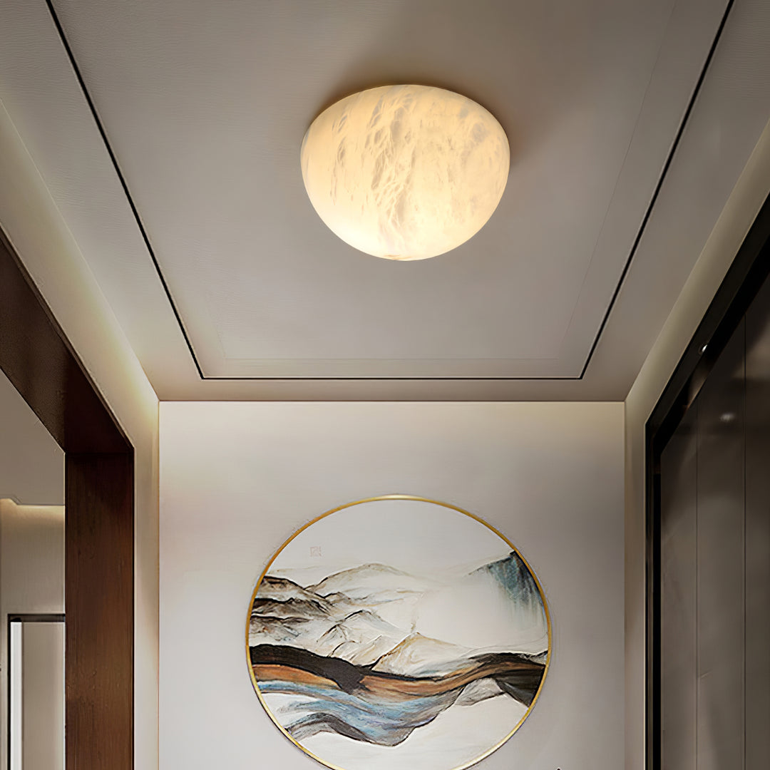 Semicircular Alabaster Wall Lamp - Vakkerlight