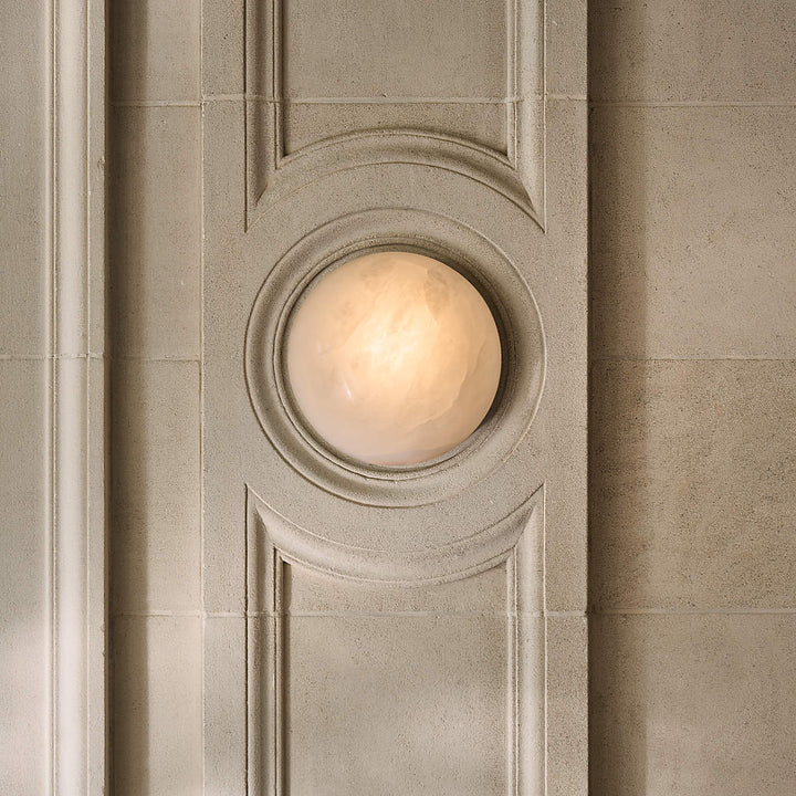 Semicircular Alabaster Wall Lamp - Vakkerlight