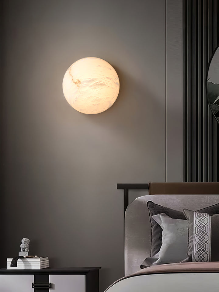 Semicircular Alabaster Wall Lamp - Vakkerlight