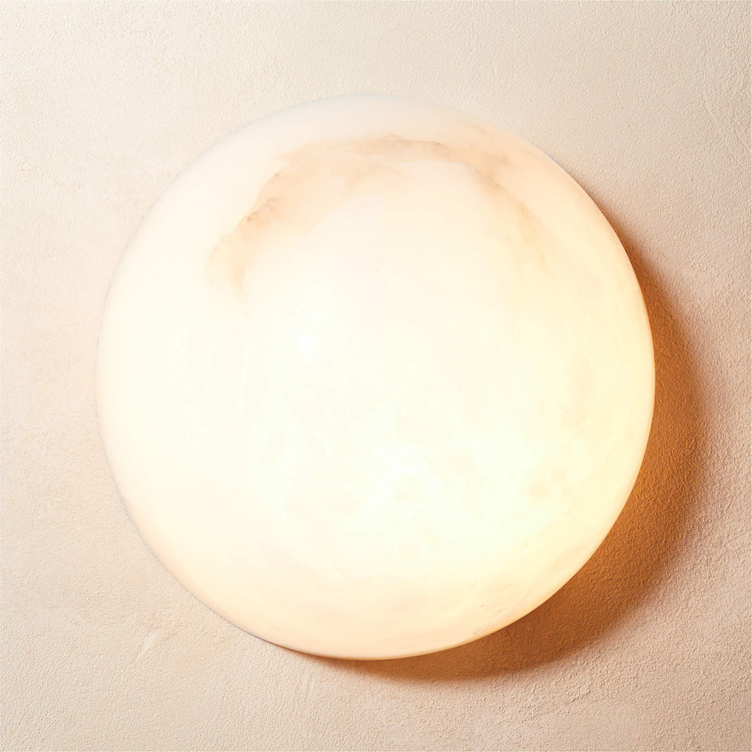 Semicircular Alabaster Wall Lamp - Vakkerlight