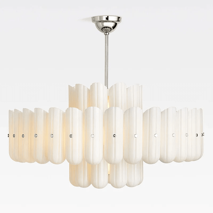 Seraphine Linear Fluted Glass Chandelier - Vakkerlight