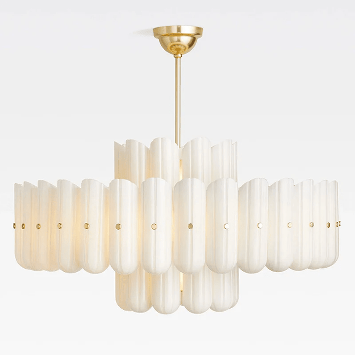 Seraphine Linear Fluted Glass Chandelier - Vakkerlight