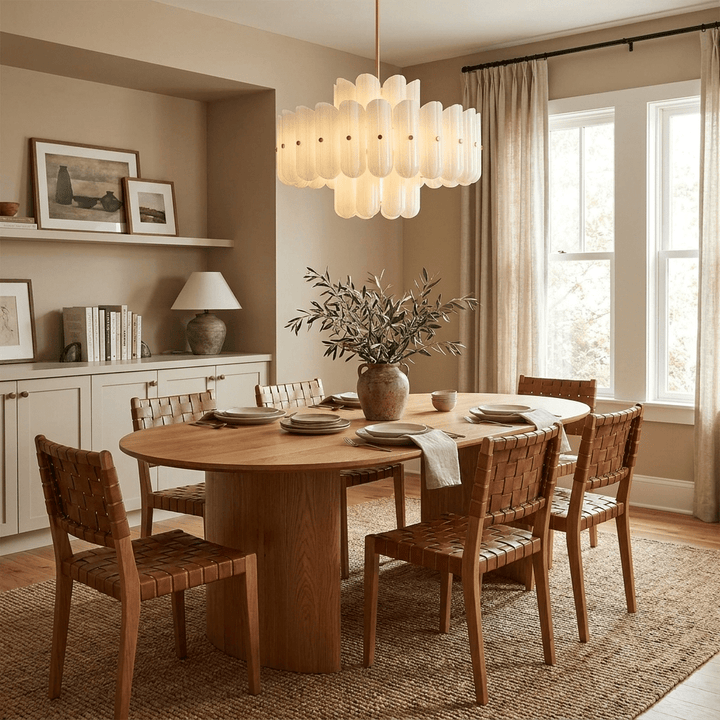 Seraphine Fluted Glass Chandelier - Vakkerlight
