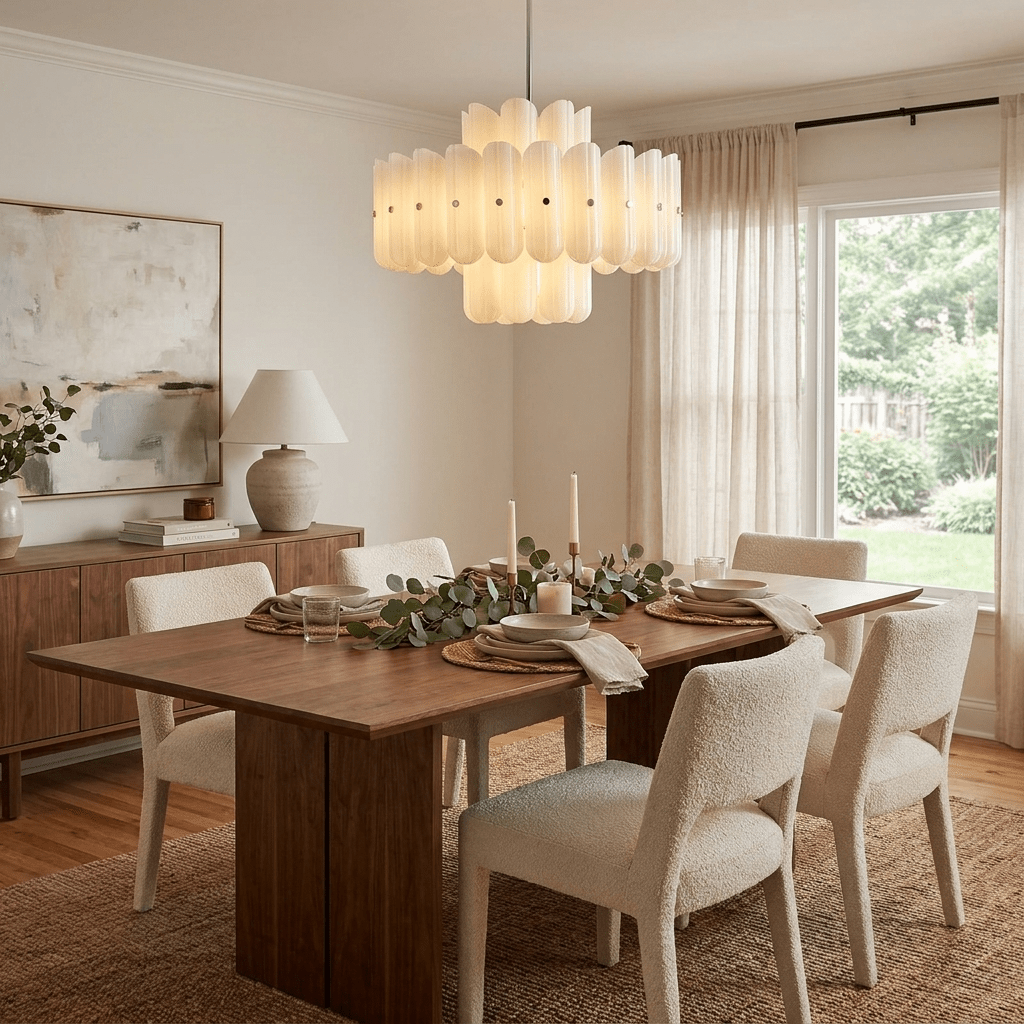 Seraphine Fluted Glass Chandelier - Vakkerlight
