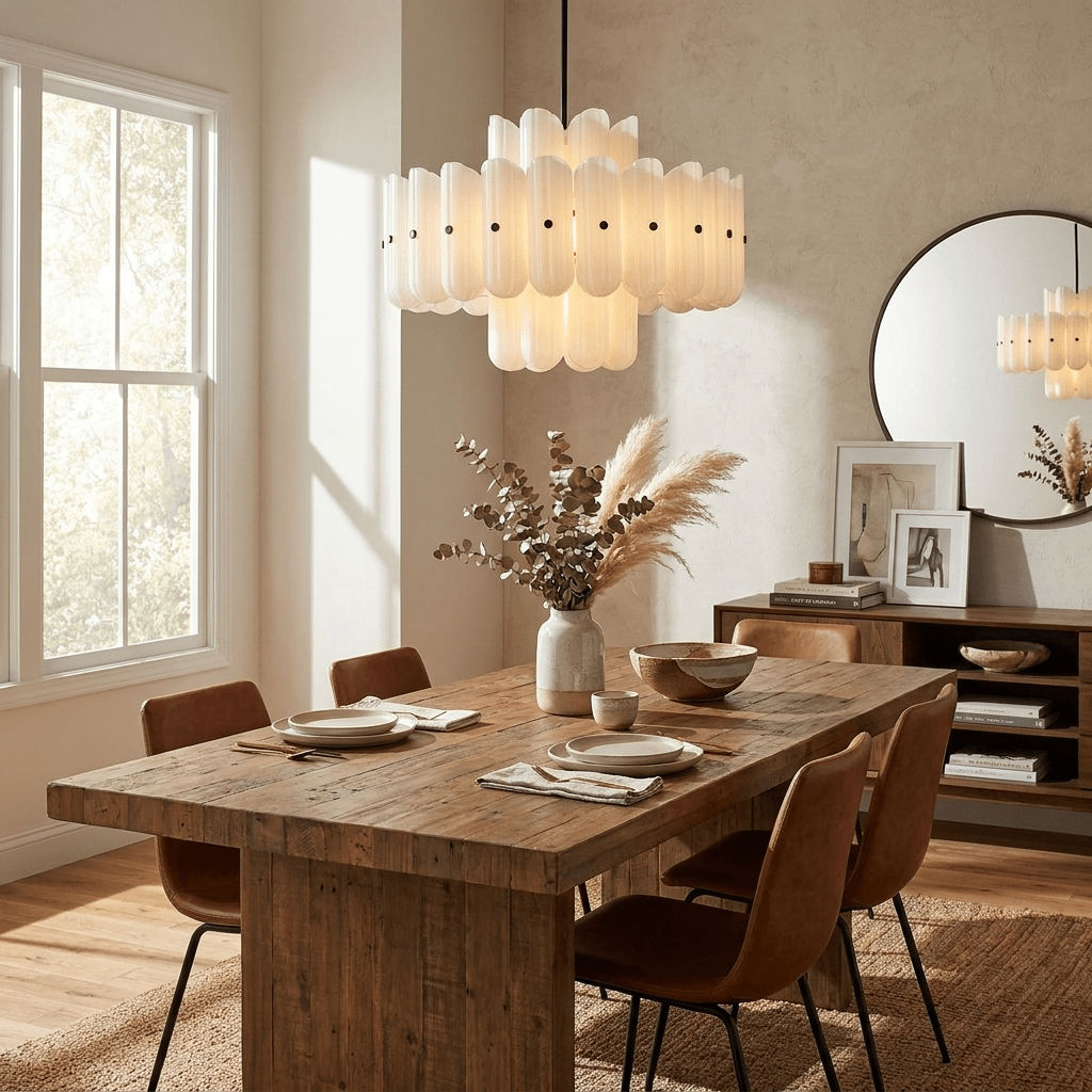 Seraphine Fluted Glass Chandelier - Vakkerlight