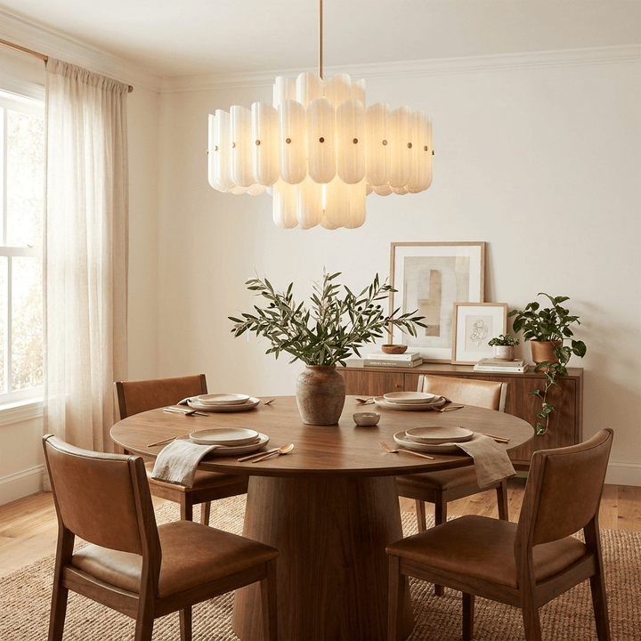 Seraphine Fluted Glass Chandelier - Vakkerlight