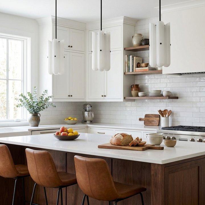 Seraphine Fluted Glass Pendant Light